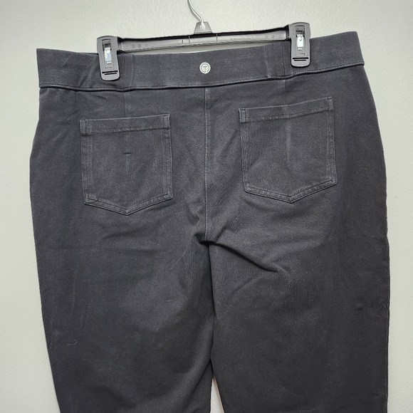 T by talbots women's Pull-On elastic waist pants size XL black - Picture 4 of 7